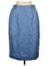 Talbots 100% Acetate Solid Blue Formal Skirt Size 12 - photo 1