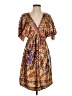 NY Collection 100% Polyester Paisley Brown Casual Dress Size S - photo 1