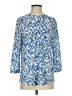 Not Your Daughter's Jeans 100% Polyester Blue 3/4 Sleeve Blouse Size S - photo 1