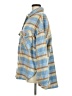 Timing Plaid Blue Long Sleeve Blouse Size M - photo 5