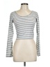 Icon Apparel Stripes Gray Silver Long Sleeve T-Shirt Size L - photo 1