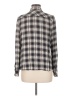 Vince Camuto Plaid Gray Black Long Sleeve Button-Down Shirt Size M - photo 2