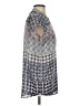 CAbi 100% Polyester Houndstooth Silver Short Sleeve Blouse Size S - photo 4