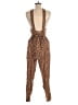 Rue Stiic Animal Print Brown Tan Jumpsuit Size M - photo 2