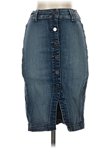 7 For All Mankind Denim Skirt (view 1)