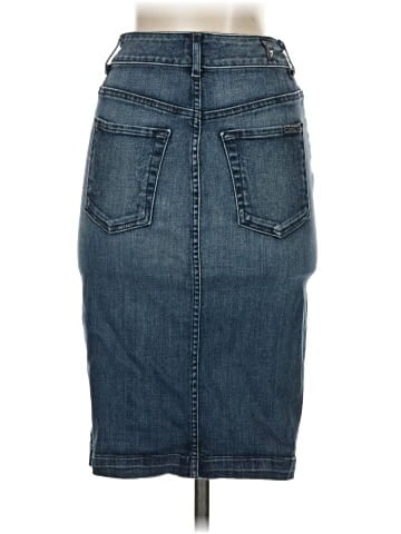 7 For All Mankind Denim Skirt (view 2)