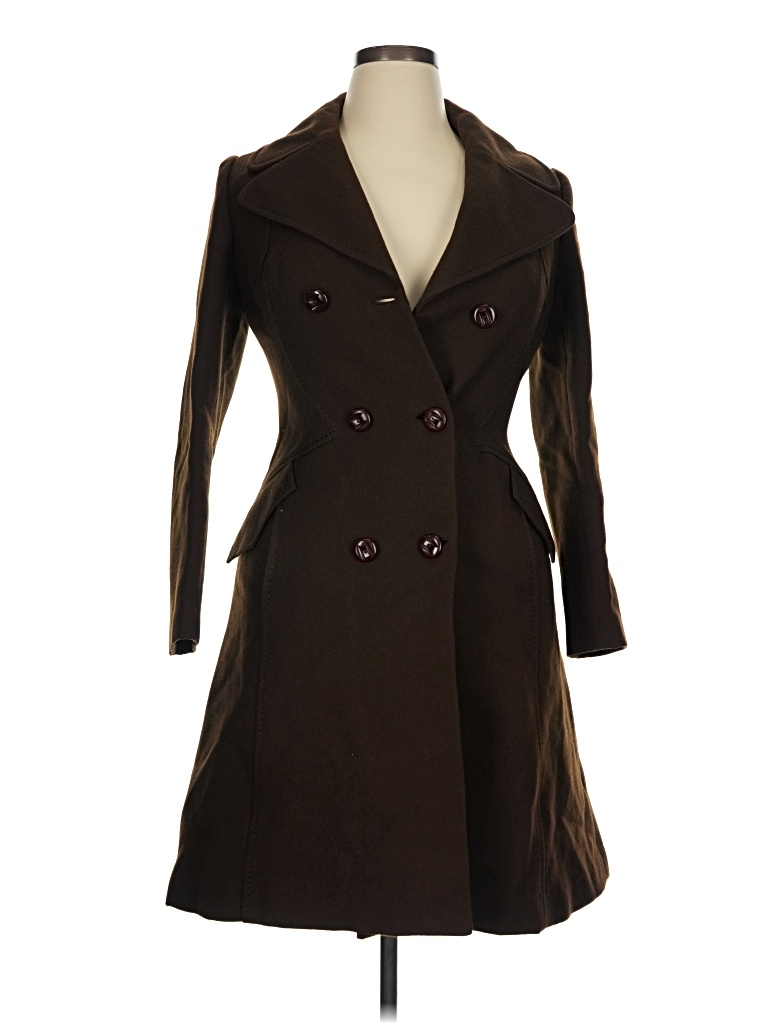 Pre-owned Assorted Brands Coat In Brown