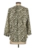 Jachs Girlfriend 100% Polyester Animal Print Green 3/4 Sleeve Blouse Size S - photo 2