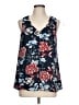 DR2 100% Polyester Blue Sleeveless Blouse Size L - photo 1