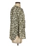 Jachs Girlfriend 100% Polyester Animal Print Green 3/4 Sleeve Blouse Size S - photo 4