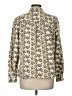 CAbi Animal Print Yellow Long Sleeve Blouse Size M - photo 2