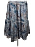 Her Destiny 100% Polyester Tie-dye Blue Casual Skirt Size S - photo 2