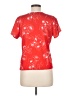 Lejay Red Short Sleeve Blouse Size M - photo 2