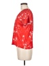 Lejay Red Short Sleeve Blouse Size M - photo 5