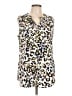 CAbi 100% Polyester Animal Print Ivory Sleeveless Blouse Size L - photo 1