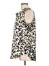 CAbi 100% Polyester Animal Print Ivory Sleeveless Blouse Size L - photo 5