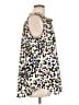 CAbi 100% Polyester Animal Print Ivory Sleeveless Blouse Size L - photo 4