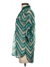 Takara 100% Polyester Chevron-herringbone Teal 3/4 Sleeve Blouse Size S - photo 5