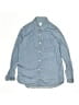 Gap 100% Cotton Solid Blue Long Sleeve Button-Down Shirt Size 12 - photo 1