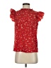 Shein 100% Polyester Red Short Sleeve Blouse Size 4 - photo 1