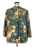 Fun2Fun 100% Polyester Floral Teal 3/4 Sleeve Blouse Size 2X - photo 2