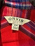 Orvis Plaid Red Long Sleeve Button-Down Shirt Size M - photo 7
