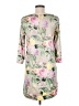 H&M 100% Polyester Floral Gray Casual Dress Size 6 - photo 2