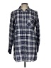 Caslon Plaid Blue Long Sleeve Button-Down Shirt Size L - photo 1
