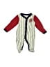 Carter's 100% Cotton Stripes Ivory Long Sleeve Onesie 0-3 MO / 3 MO - photo 1