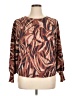 Democracy Animal Print Brown Pullover Sweater Size 1X - photo 1