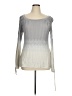 White House Black Market Chevron-herringbone Silver Pullover Sweater Size XL - photo 1