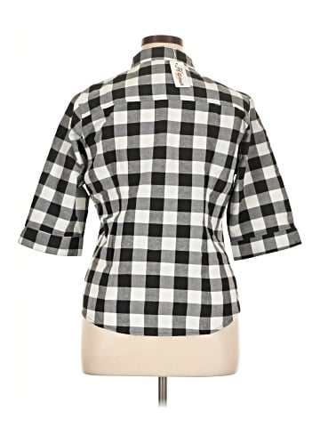 HOTOUCH 3/4 Sleeve Button-Down Shirt (view 2)