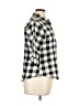 HOTOUCH 100% Cotton Checkered-gingham Black 3/4 Sleeve Button-Down Shirt Size XL - photo 4