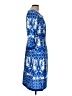 ASHRO 100% Polyester Print Blue Casual Dress Size 10 - photo 4