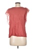 Lauren Conrad 100% Rayon Red Short Sleeve Top Size M - photo 2