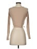 Fashion Nova Tan Long Sleeve Top Size S - photo 2
