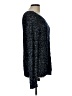 Jones New York Signature Metallic Black Pullover Sweater Size L - photo 4