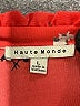 Haute Monde 100% Polyester Orange Short Sleeve Blouse Size L - photo 7