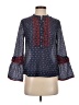 J.Crew Blue 3/4 Sleeve Blouse Size 00 - photo 1