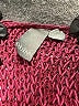 Quinn Color Block Burgundy Pullover Sweater Size S - photo 7