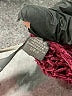 Quinn Color Block Burgundy Pullover Sweater Size S - photo 9