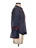 J.Crew Blue 3/4 Sleeve Blouse Size 00 - photo 4