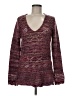 Ponsesa Tweed Burgundy Pullover Sweater Size M - photo 1