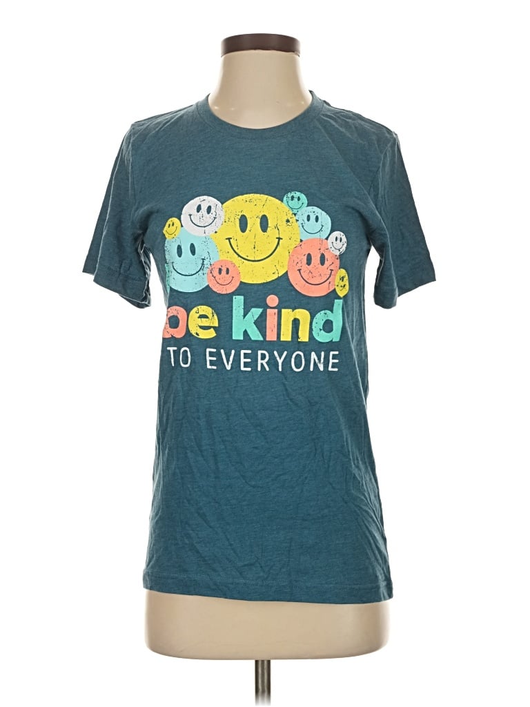 Pre-owned Canvas Short Sleeve T-shirt In Blue