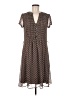 MSK 100% Polyester Polka Dots Brown Casual Dress Size 8 - photo 1