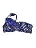 BECCA® by Rebecca Virtue Animal Print Blue Swimsuit Top Size S - photo 1