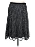 Christopher & Banks Chevron-herringbone Black Casual Skirt Size 12 - photo 1