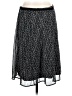 Christopher & Banks Chevron-herringbone Black Casual Skirt Size 12 - photo 2