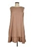 Shein 100% Polyester Solid Brown Casual Dress Size L - photo 1