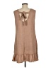 Shein 100% Polyester Solid Brown Casual Dress Size L - photo 2